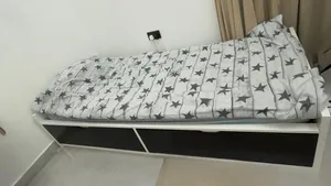 سرير ايكيا مع ادراج سفلية Ikea bed with drawers