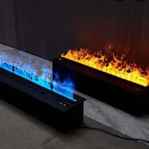 مدفأة ديكور بخار 3D واقعية مع بلوتوث وتحكم ذكي