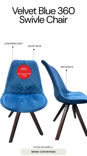 Velvet Blue Chair