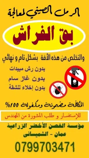 الرمل الصيني لقتل بق الفراش