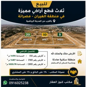 3. ارض للبيع