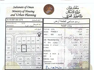 Residential Land for Sale in Al Sharqiya Ja'alan Bani Bu Ali