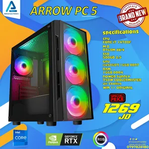 تجميعة كمبيوتر Pc Computer Gaming I7-14700F 16GB Ram RTX5060TI بافضل الاسعار