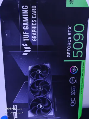 اعلى فئة من كرت شاشة rtx5090 asus tuf gaming oc 32gb يدعم كسر السرعه