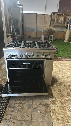 (Migali) Professional 6-Burner Commercial Gas Range with Oven for restaurants - Stainless Steel
