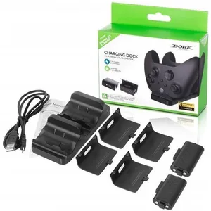 بطاريه اكس بوكس xbox من شركة DOBE بطاريتان من قاعدة شحن  XBOX series/x/x-one s/x يوجد توصيل