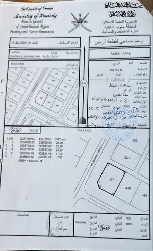 ارضين شبك كورنر +وسطية بمساحة 1262متر بالقرب من المنازل القائمة وبسعر مناسب في مخطط خضراء بورشيد 5