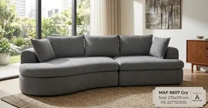 Curved 3 Seater Luxury Sofa For Sale
