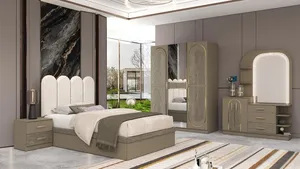 غرفة نوم بمقاس سرير 120×200 سم مزودة بمرتبة طبية بسمك 12 سم  bed 120x200 bedroom set with matres