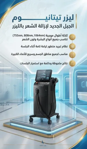 ليزر تيتانيوم لازاله الشعر بالليزر