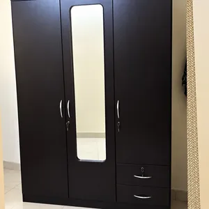 3 Door Wardrobe with long mirror