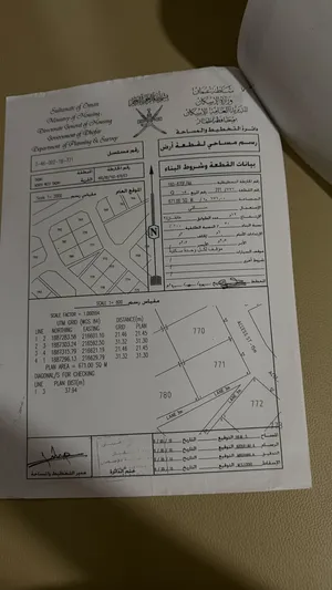 ارض سكنية ولاية طاقة مربع ط