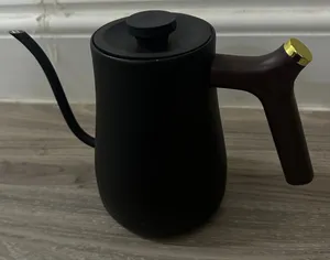 غلاية بمقبض خشي 800 مل - اسود Electric kettle