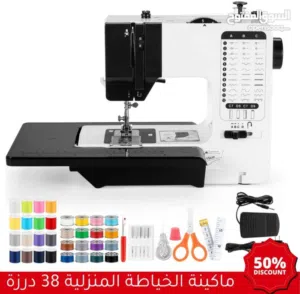 خصومــــــــــــــــــات ماكينة الخياطة بـ 38 غرزة تخيل مشاريعك تتحول من مجرد قماش إلى تحف فنية مت