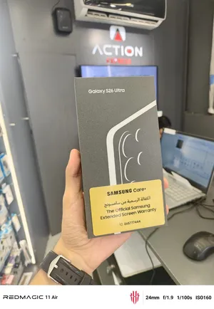 Samsung s26 ultra 1tb / 16Ram جديد مسكر بالكرتونة كفالة الوكيل الرسمي bms  معاه البطاقة الذهبية