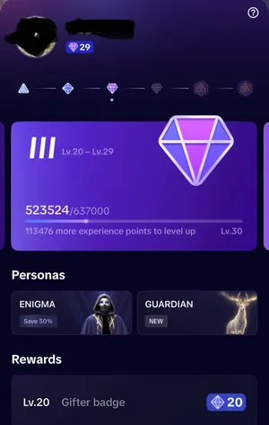 TikTok Gifter Level 29 Account