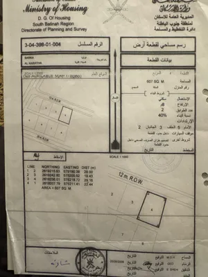 أرض في موقع ممتاز بركاء (القريحة)