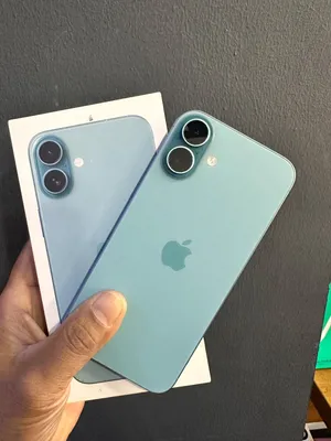 Used Apple iPhone 16 Plus 128GB Teal color Mobile Phone with Box , Battery health 91%.Excellent