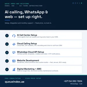 AI Call Center Setup in Dubai — Voice Agent That Calls & Qualifies Leads