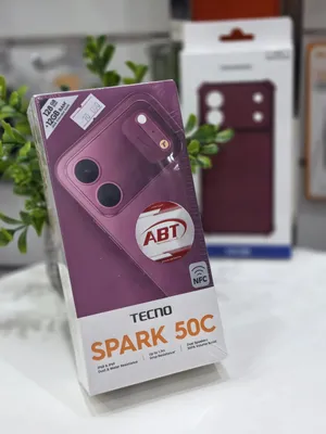 سعر العرض:Tecno Spark 50C 128gb with one year warranty from ABT.