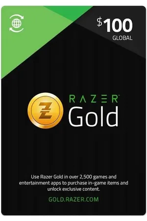 Razer Gold 100$ Global - بطاقة اصلية من زين كاش