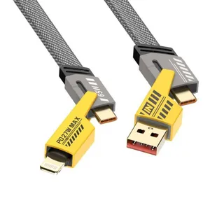 Multiple functional powers cables for phones IOS Android. 4 in one  and 65W high speed ( wholesale)