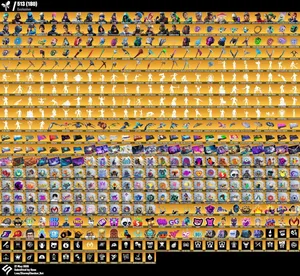 حساب فورت نايت 1600 سكن و فوق + 1400 و فوق رقصات في حصريات نفس ما تشوف فالحساب.