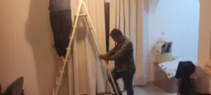 جميع انواع قماش الستائر الصيني والبلجيكي مع الخياطة والحديد والتركيب فقط لدي البدر للمفروشات اقل