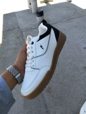 White Sneakers for Men  Casual Sports Shoes  Comfortable Walking Shoes Bahrain shoes, sneakers,
