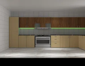 Luxury look of WPC Kitchen. now we r eligible to make all types of material kitchen