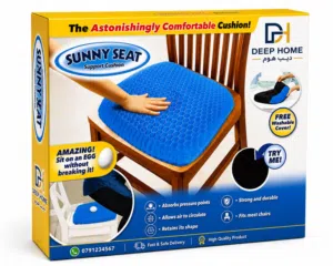ودّع آلام الظهر والوركين مع وسادة الجل الطبية SUNNY SEAT المصممة لتمنحك راحة استثنائية طوال اليوم.