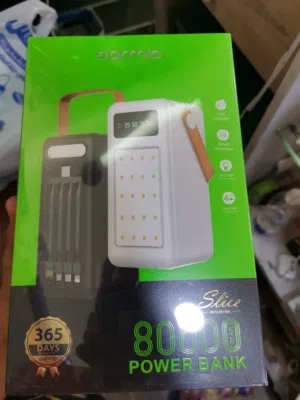 *وصف تفصيلي لباور بانك oarmio Slice MKG-M148A 80000mAh* مزال طرف واحد فقط