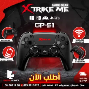 وحدات التحكم يد العاب جيمنغ اندويد  وايرلس XTRIKE ME GP-51 PS4 PS3 ANDROID PC Wireless Gamepad