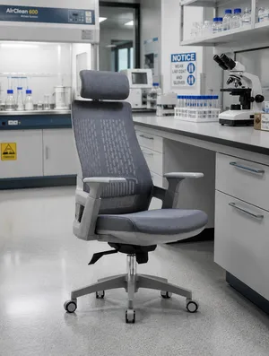 استلم وادفع كرسي مكتب طبي مريح بشبك وظهر متحرك ومسند رأس: Ergonomic Mesh Office Chair with Headrest.