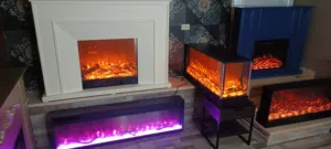 Electric Fireplace Heather #مدفأة #ديكور #الحطب  المدفأة تشتغل بالكهرباء وبها #تدفئة التدفئة مستوي