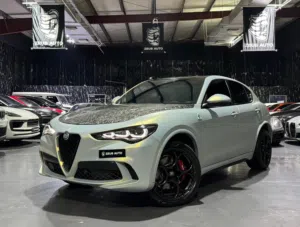 Alfa Romeo Stelvio Quadrifoglio 2024 Low mileage GCC Silver Black Carbon