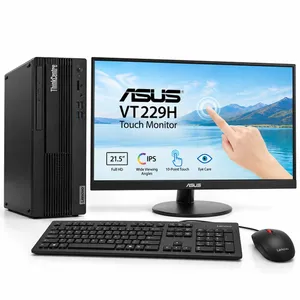 كمبيوتر Lenovo ThinkCentre Core i7 16GB 256GB SSD مع شاشة ASUS Touch 21.5 FHD IPS