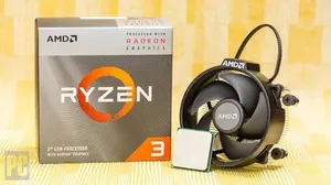معالج Ryzen 3200g مستعمل كامل المحلقات (المبرد - العلبة) سليم شغال بشكل ممتاز مابي ضرر