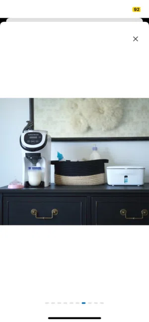 ماكنة صانعة تحضير حليب الأطفال من Baby Brezza Advanced Pro Mini