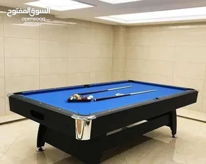 طاولة بلياردو ارضيه خشب