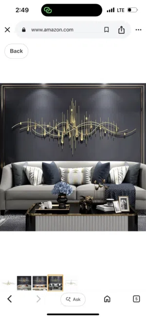 تعليقة معدنية انيقة ونظيفة جديدة
