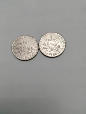 عدد 2 فرانك فرنسي معدن