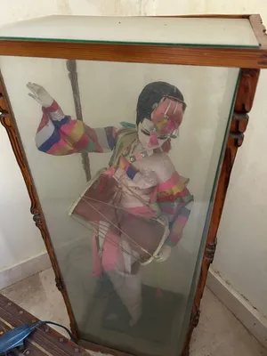 South Korean doll with glass case for sale