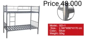 سرير بطابقين فردي 90 × 190 Bunk Bed Single 90x190