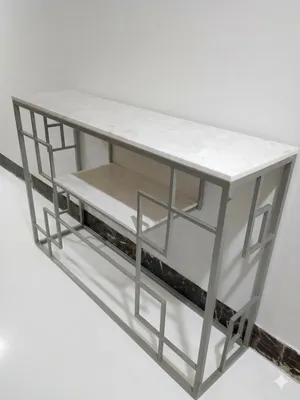 طاولة الكونسول والضيافة geometric console and serving table,