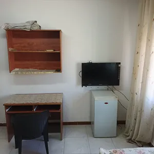ستوديو مفروش للإيجار شارع الجامعه بسعر 140