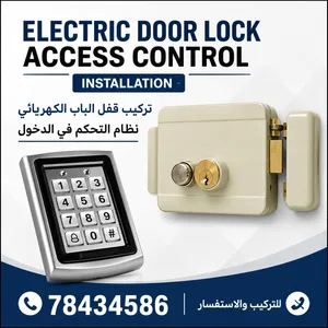 electric door lock access control sale and installation services