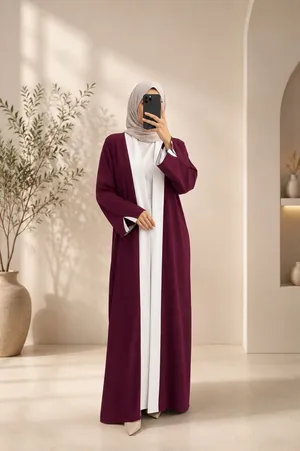 عبايه لون أ حمر خذ اثنين وثالث هديه