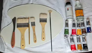 Quality Art Supplies- brushes, oil paints, canvas