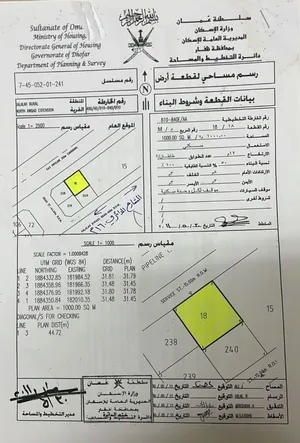ارض سكني ركنيه عوقدموقع مميز على شارع الغاز وشارع 18 نوفمبر